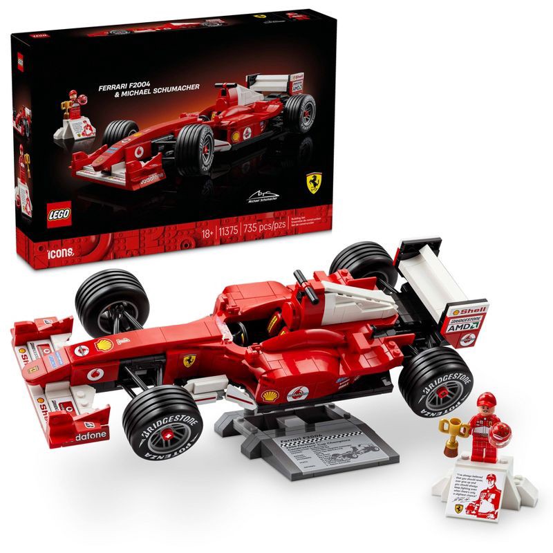 slide 1 of 7, LEGO Icons Ferrari F2004 & Michael Schumacher 11375, 1 ct