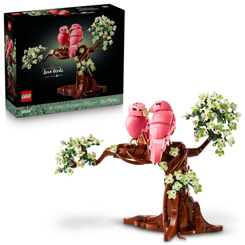 slide 1 of 6, LEGO Ideas Love Birds Building Set for Adults 21365, 1 ct