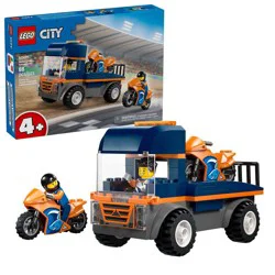 LEGO City Motorcycle Transporter Toy for Kids 60491
