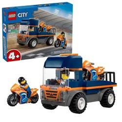 LEGO City Motorcycle Transporter Toy for Kids 60491