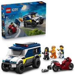 LEGO City Police Prisoner Transport Van Building Toy, Easter Basket Gift for Kids, 60479