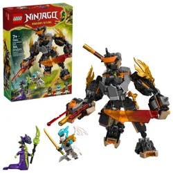 LEGO NINJAGO Cole's Mission Mech & Dragon Zane Building Toy, Easter Basket Gifts for Kids, 71854