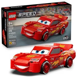 LEGO Speed Champions Lightning McQueen Building Toys, Easter Basket Gifts for Kids, Disney Pixar Cars - 77255