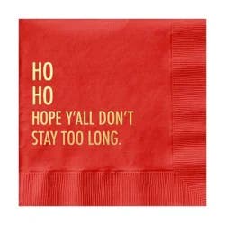 Pretty Alright Goods 20ct 'Ho Ho Hope You Don't Stay Too Long' Cocktail Napkins