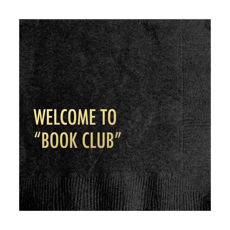 slide 1 of 3, Pretty Alright Goods 20ct 'Welcome to Book Club' Cocktail Napkins, 20 ct