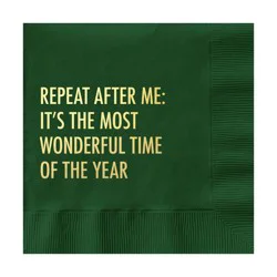 Pretty Alright Goods 20ct 'Most Wonderful Time Of The Year' Cocktail Napkins