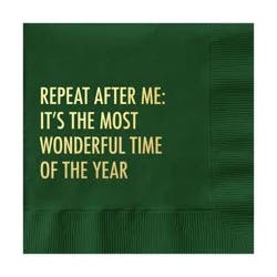 Pretty Alright Goods 20ct 'Most Wonderful Time Of The Year' Cocktail Napkins