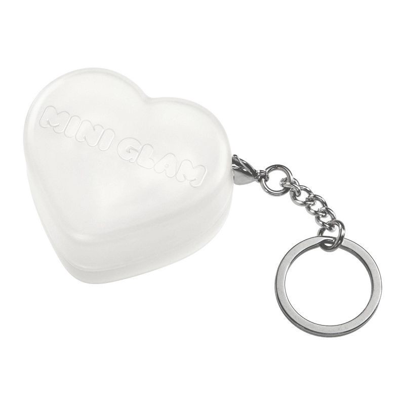slide 6 of 8, Mini Glam Cosmetics - Heart Glitter Balm White, 1 ct