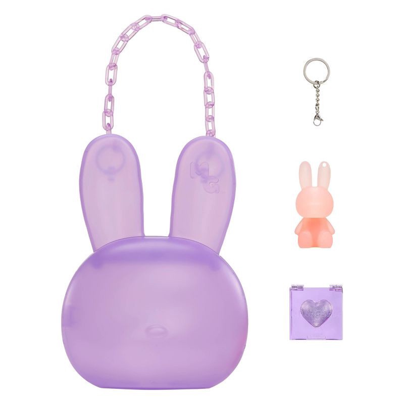 slide 1 of 8, Mini Glam Purse with Cosmetic Bunny - Purple, 1 ct