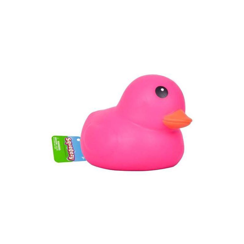 slide 1 of 9, Squeeezy Sunny Days Jumbo Squeezy Ducks - Pink, 1 ct