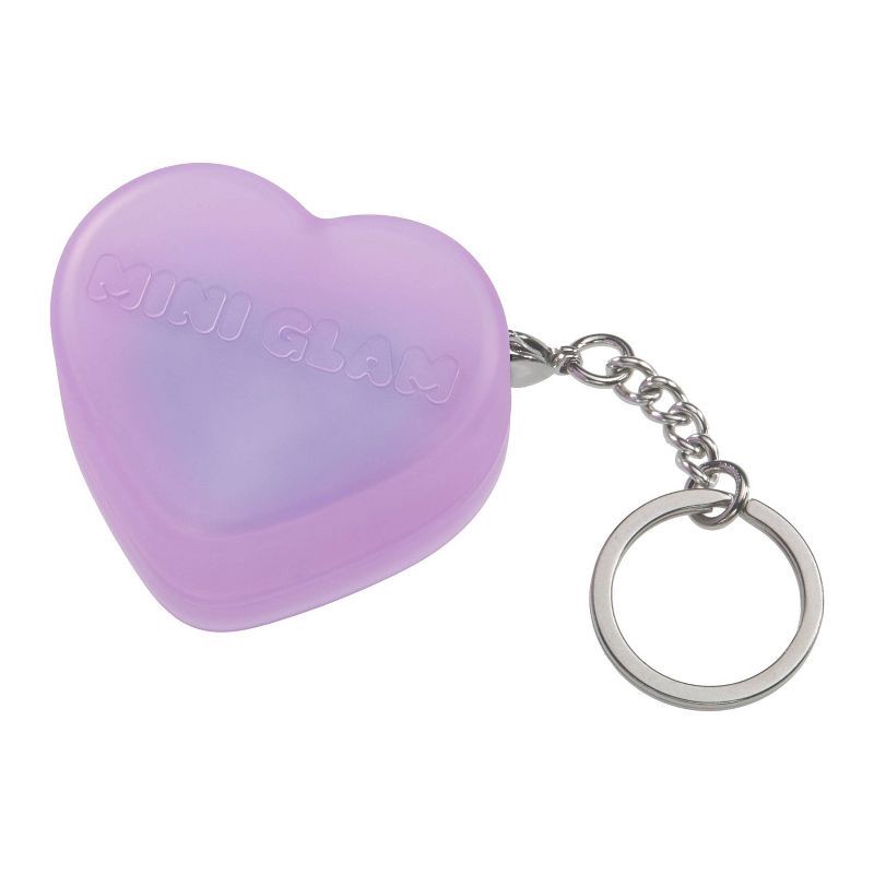 slide 6 of 8, Mini Glam Cosmetics - Heart Glitter Balm Purple, 1 ct