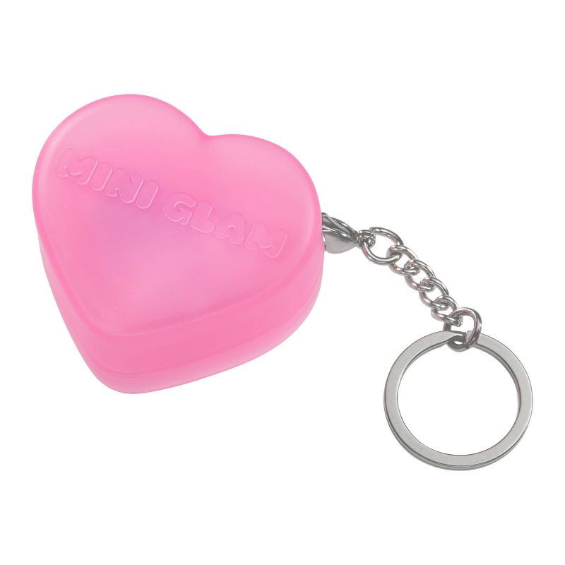 slide 6 of 8, Mini Glam Cosmetics - Heart Glitter Balm Berry, 1 ct