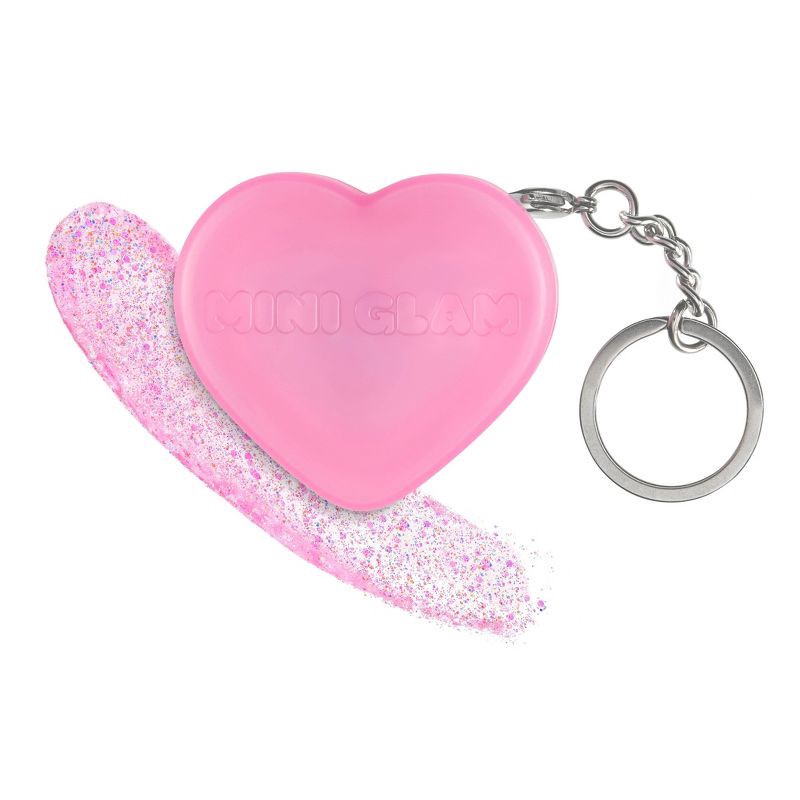 slide 8 of 8, Mini Glam Cosmetics - Heart Glitter Balm Berry, 1 ct