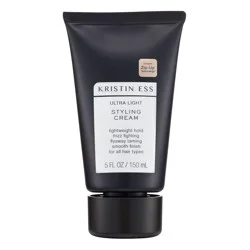 Kristin Ess Hair Ultra Light Styling Cream - 24 Hour Frizz Control for Blowouts, Curly and Wavy Hair - 5 fl oz