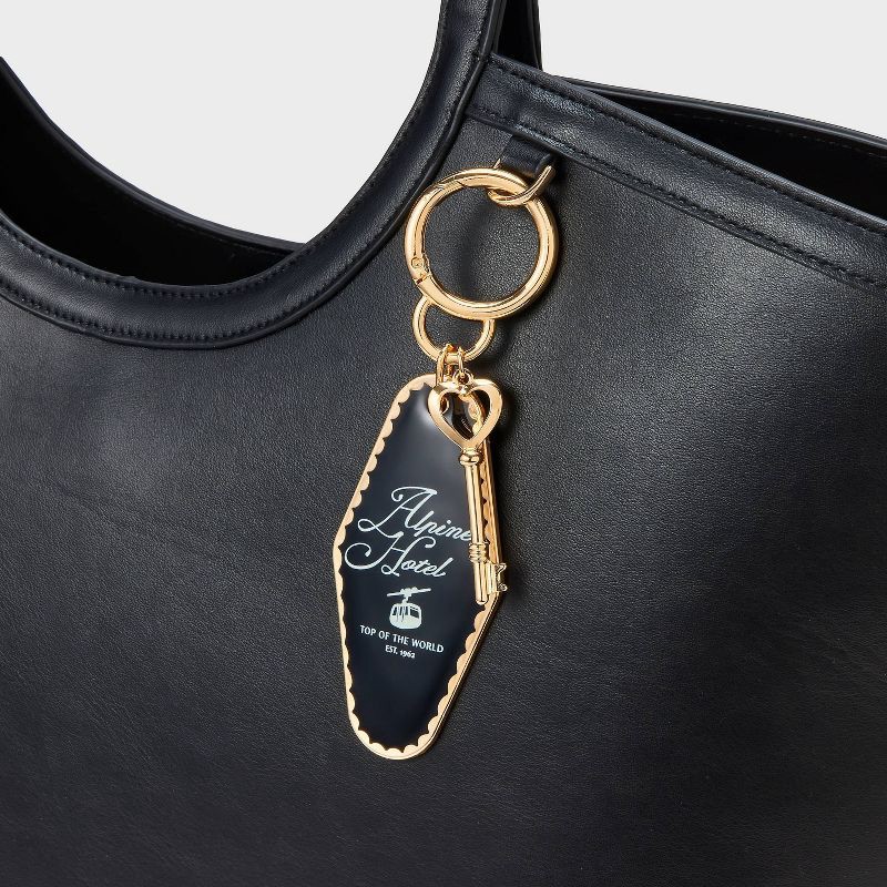 slide 2 of 2, Alpine Hotel Key Bag Charm - Universal Thread™ Black, 1 ct