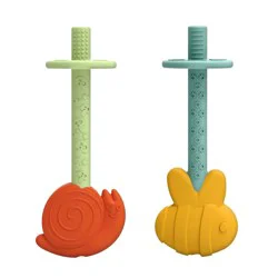 Dr. Brown's Baby Teething Tubes - Bee and Snail - 2pk