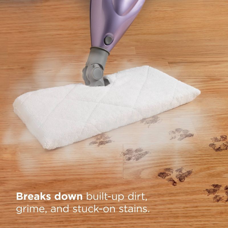 slide 5 of 10, Shark Steam Pocket Mop for Sanitizing Sealed Hard Floors, 2 Washable Double-sided Pads, Lightweight - S3501, 1 ct