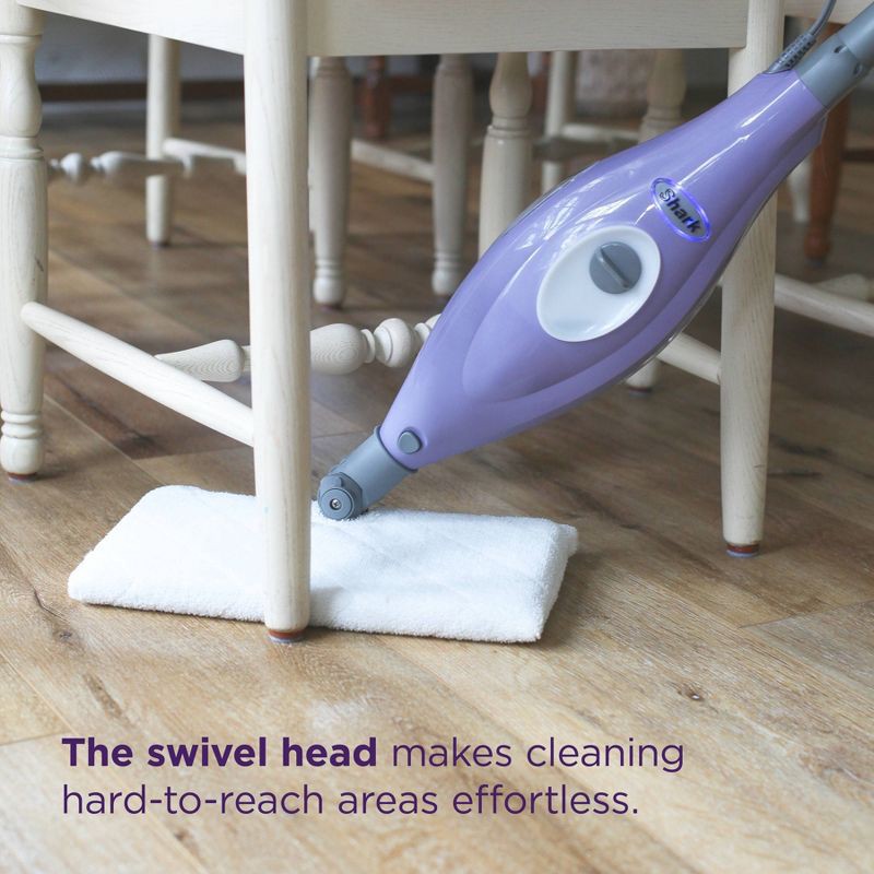 slide 7 of 10, Shark Steam Pocket Mop for Sanitizing Sealed Hard Floors, 2 Washable Double-sided Pads, Lightweight - S3501, 1 ct