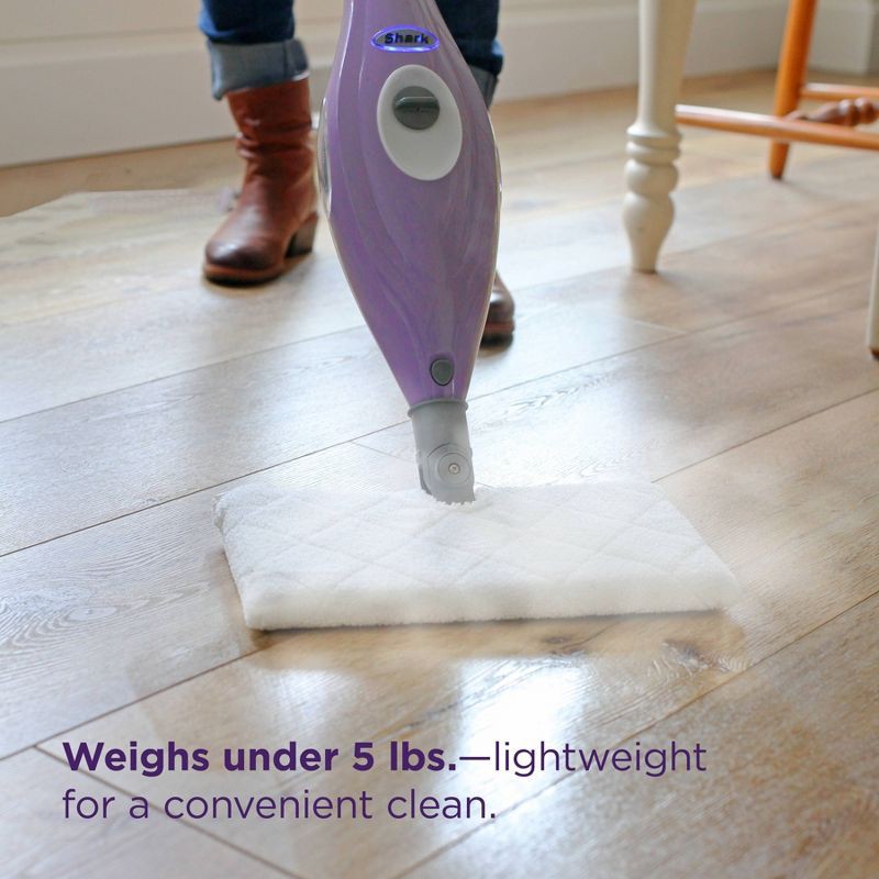 slide 8 of 10, Shark Steam Pocket Mop for Sanitizing Sealed Hard Floors, 2 Washable Double-sided Pads, Lightweight - S3501, 1 ct