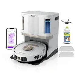 Shark Stratos 2-in-1 Robot Vacuum & Mop With 25+ Hands-Free Features & NeverTouch Self-Cleaning Base - RV2710ZE