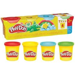 Play-Doh Classic 4pk 3oz Cans Basket Stuffers Ages 2 and Up