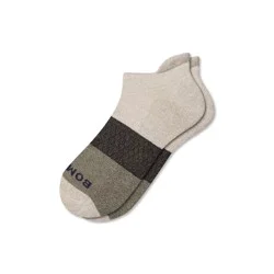Bombas Men's Tri-Block Ankle Socks - Green Taupe