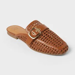 Women's Rumi Flats with Memory Foam Insole - A New Day™ Cognac 6