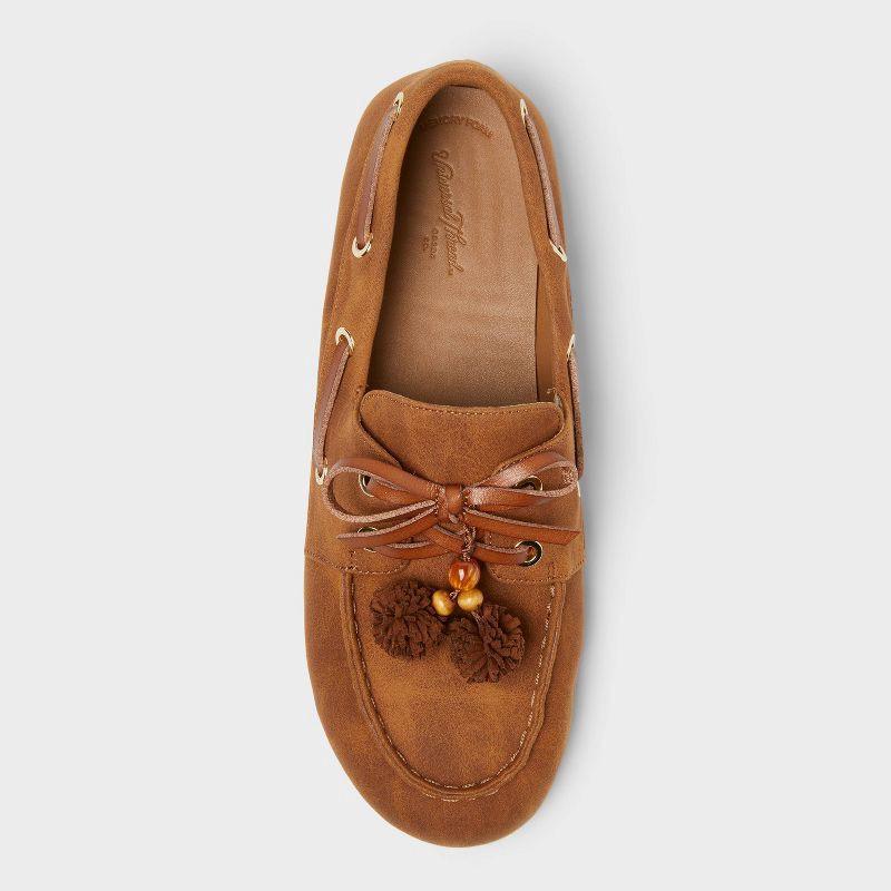 slide 3 of 4, Women's Midge Flats with Memory Foam Insole - Universal Thread™ Chestnut 7.5, 1 ct