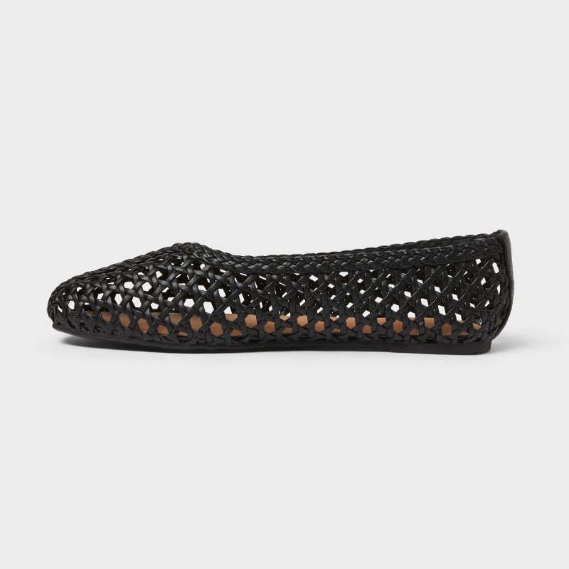 slide 2 of 4, Women's Gia Flats with Memory Foam Insole - Universal Thread™ Black 6, 1 ct