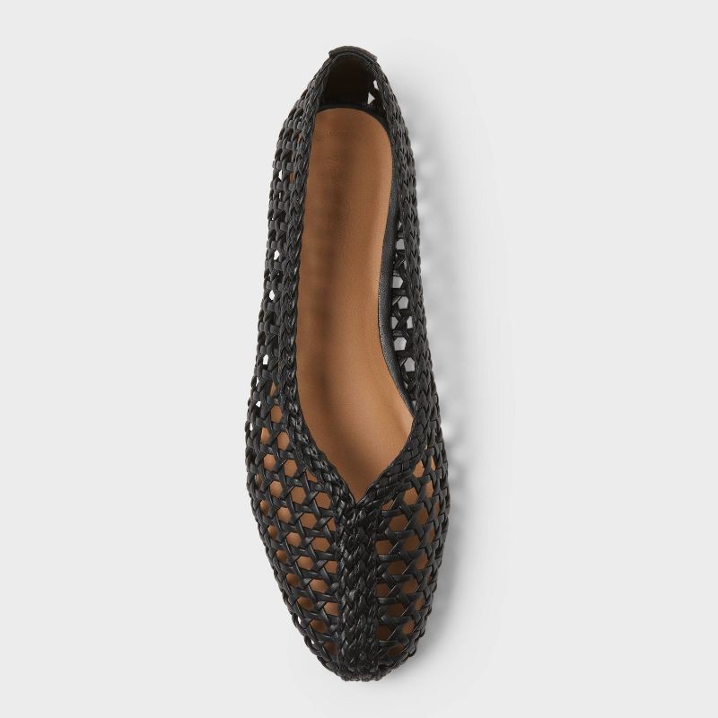 slide 3 of 4, Women's Gia Flats with Memory Foam Insole - Universal Thread™ Black 6, 1 ct