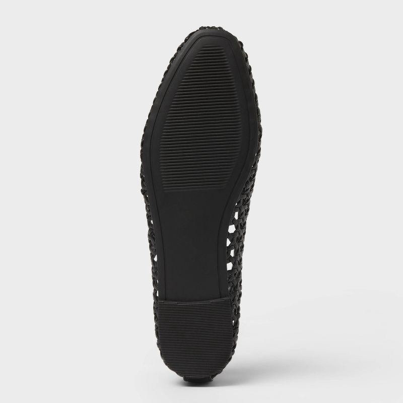 slide 4 of 4, Women's Gia Flats with Memory Foam Insole - Universal Thread™ Black 6, 1 ct