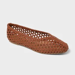 Women's Gia Flats with Memory Foam Insole - Universal Thread™ Cognac 8