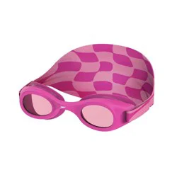 Speedo Glide with Fabric Strap Kids' Swim Google - Disco Pink/Vermillion