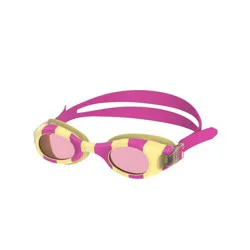 Speedo Junior Glide Printed Kids' Swim Goggle - Disco Pink/Popcorn/Vermillion