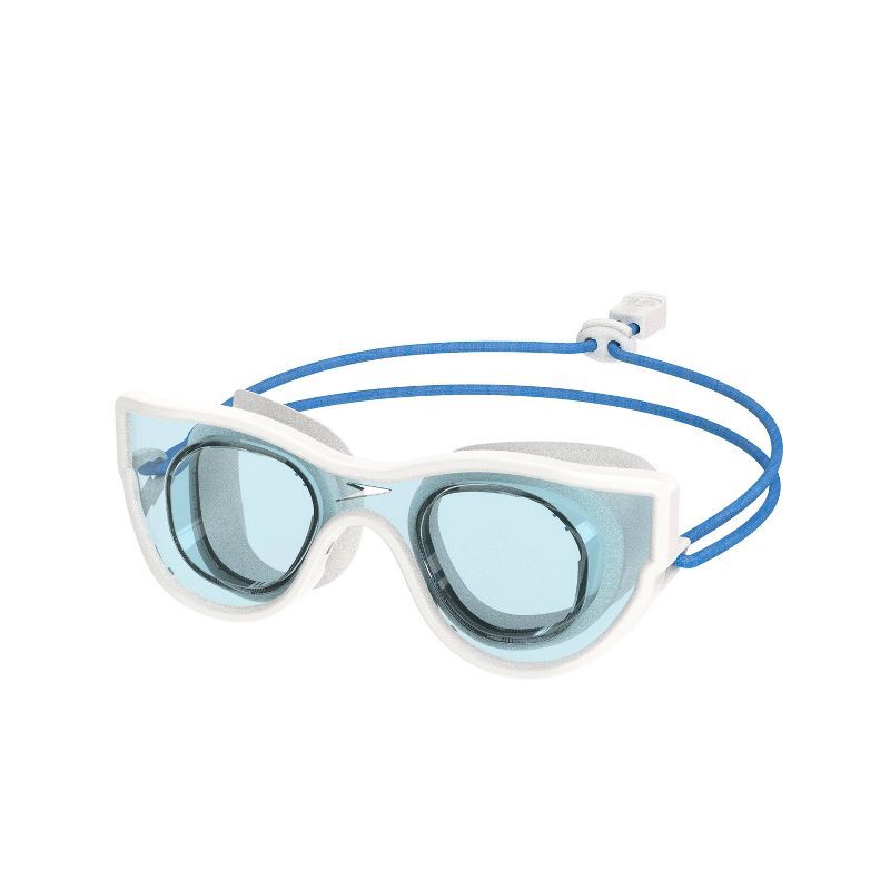 slide 1 of 4, Speedo Junior Sunny Vibes Rizzkid Kids' Swim Goggle- White/Celeste, 1 ct