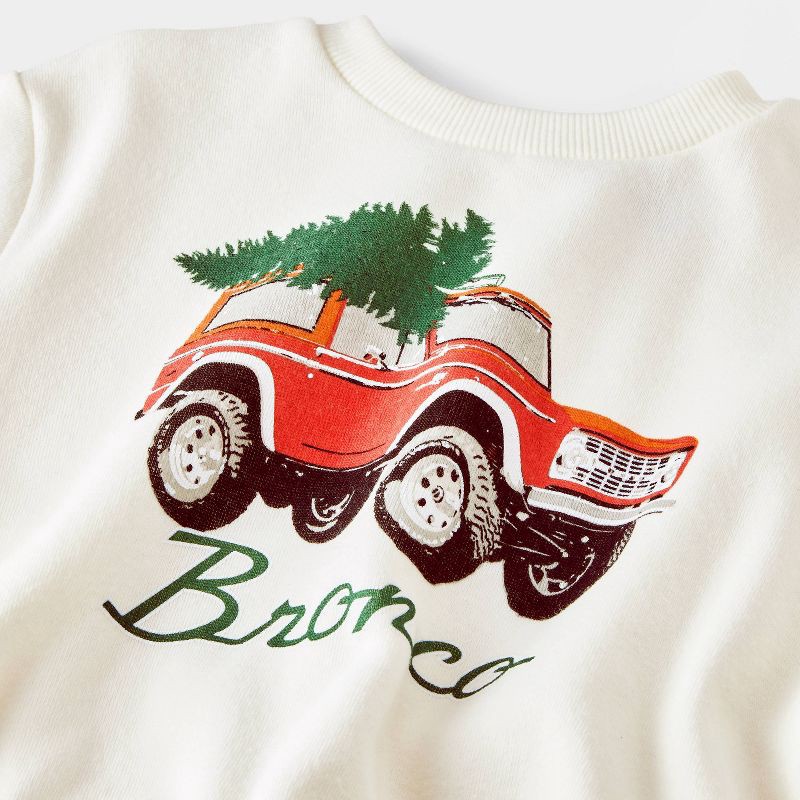 slide 3 of 4, Baby Boys' Ford Bronco Christmas Tree Fleece Sweatshirt & Pants Set - Off-White 18M, 1 ct