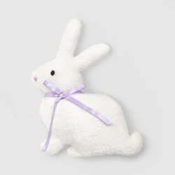 16"x12" Novelty Shaped Bunny Throw Pillow Ivory - Room Essentials™