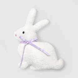 16"x12" Novelty Shaped Bunny Throw Pillow Ivory - Room Essentials™