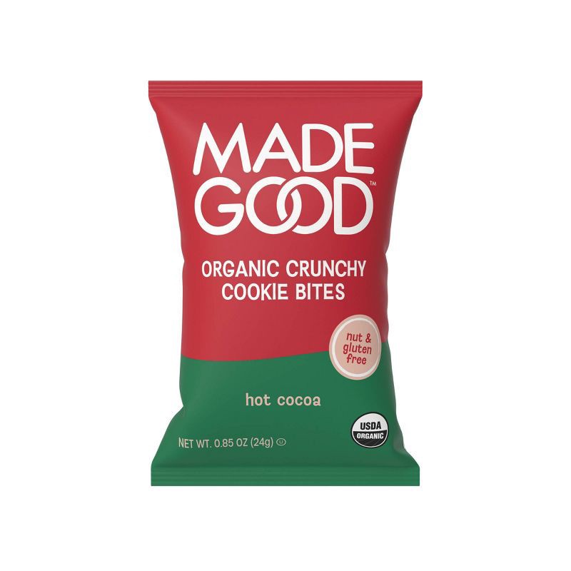 slide 2 of 6, MadeGood Organic Crunchy Hot Cocoa Mini Holiday Cookies - 10.2oz, 10.2 oz