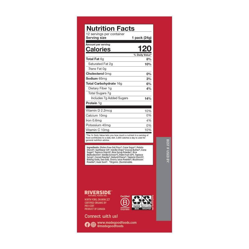 slide 5 of 6, MadeGood Organic Crunchy Hot Cocoa Mini Holiday Cookies - 10.2oz, 10.2 oz