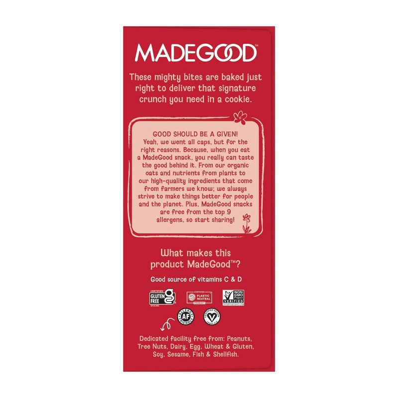 slide 6 of 6, MadeGood Organic Crunchy Hot Cocoa Mini Holiday Cookies - 10.2oz, 10.2 oz