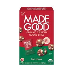 MadeGood Organic Crunchy Hot Cocoa Mini Holiday Cookies - 10.2oz