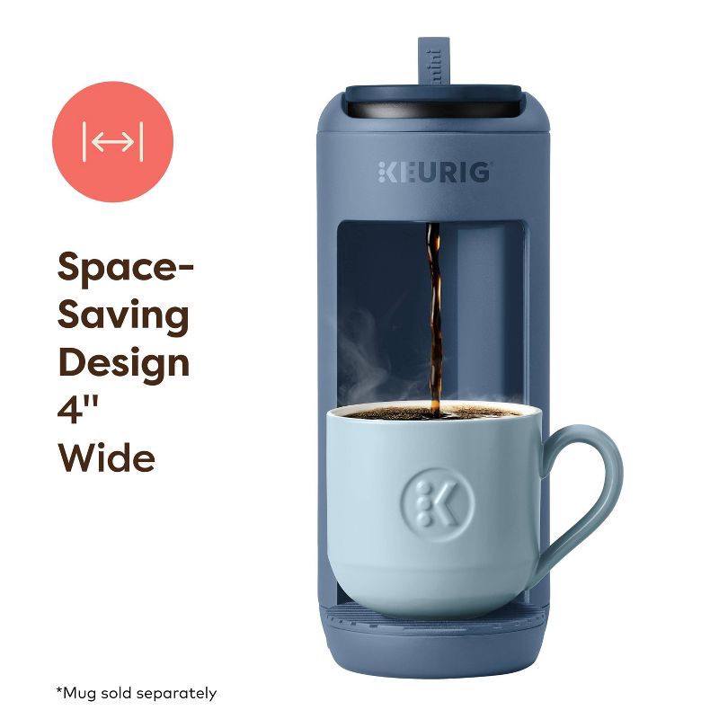 slide 3 of 8, Keurig K-Mini Mate Single-Serve K-Cup Pod Coffee Maker Deep Blue Sea, 1 ct