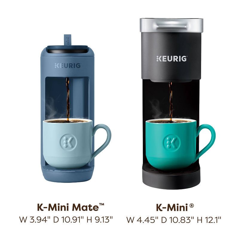 slide 6 of 8, Keurig K-Mini Mate Single-Serve K-Cup Pod Coffee Maker Deep Blue Sea, 1 ct