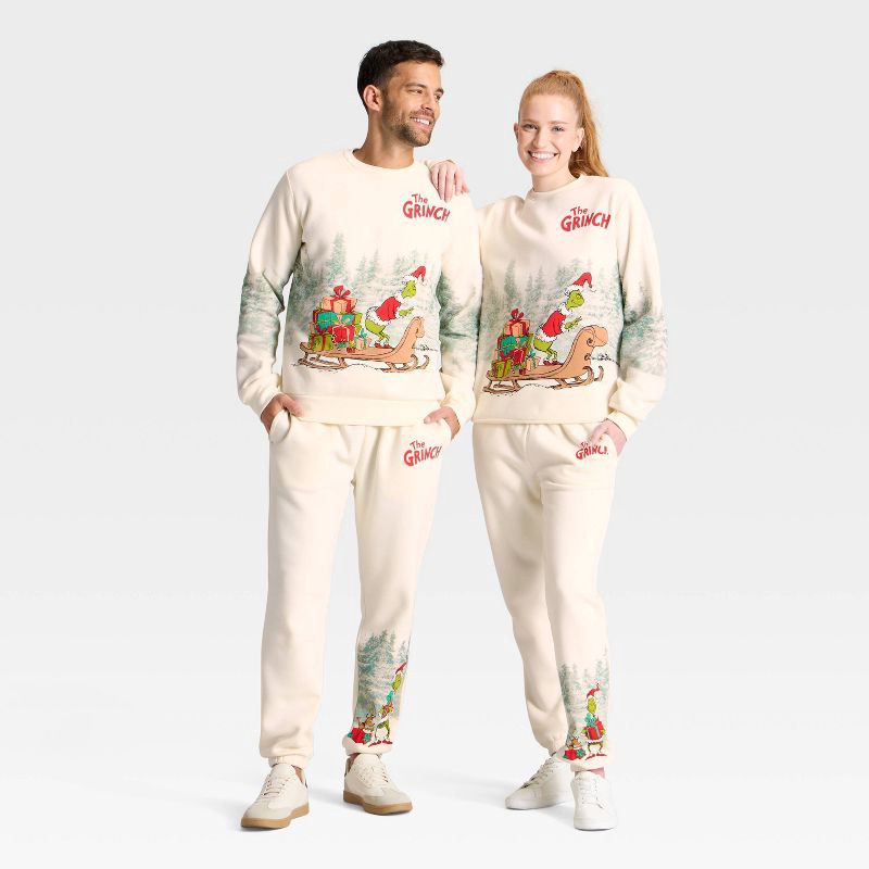 slide 3 of 5, Toddler' The Grinch Fleece Sweatshirt - Cream 18M, 1 ct