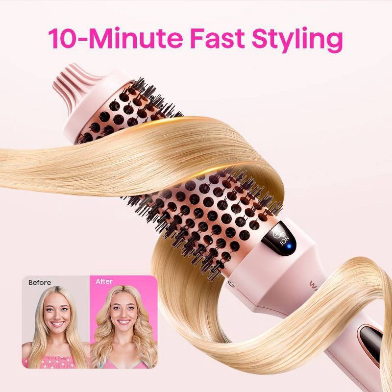 slide 5 of 10, Wavytalk Blowout Boost Ionic Thermal Brush 1.5'' for Blowout Look, Tourmaline Ceramic & Negative Ion Tech to Reduce Damage, Model 206, 1 ct