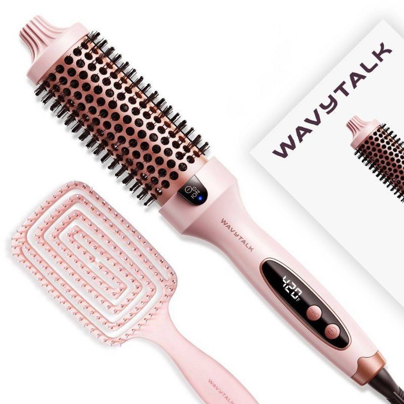 slide 10 of 10, Wavytalk Blowout Boost Ionic Thermal Brush 1.5'' for Blowout Look, Tourmaline Ceramic & Negative Ion Tech to Reduce Damage, Model 206, 1 ct