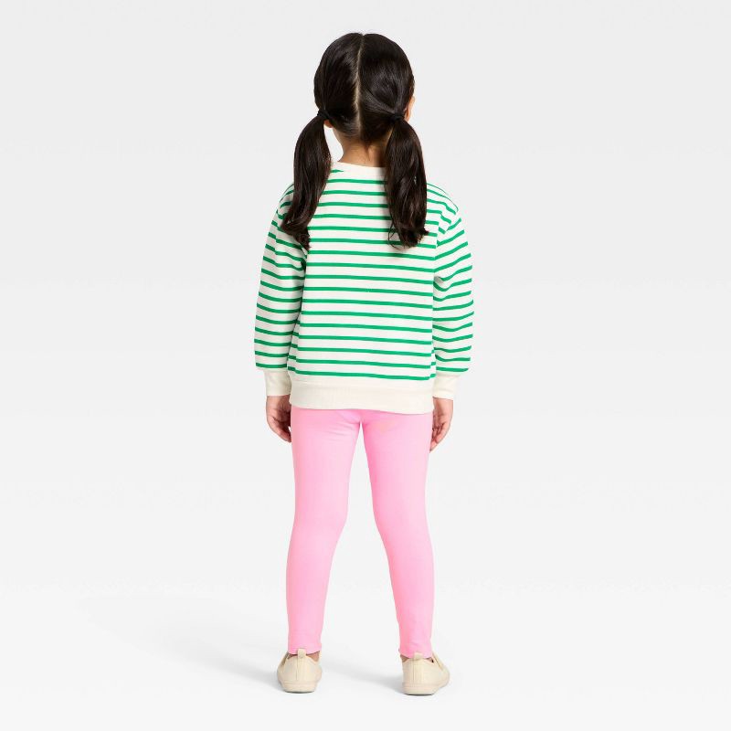 slide 2 of 4, Toddler Girls' 2pc The Grinch Christmas Fleece Sweatshirt and Pants Set - Pink/Green 3T, 2 ct