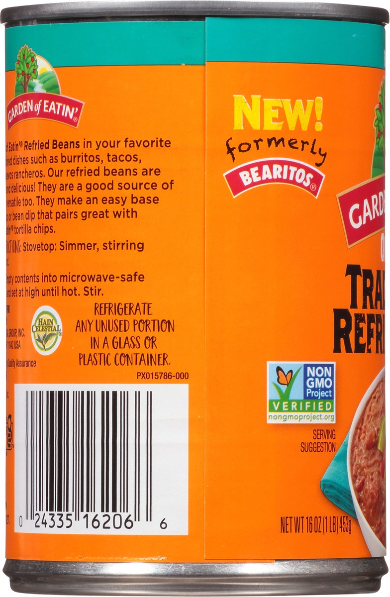 slide 4 of 11, Garden of Eatin' Organic Traditional Refried Beans 16 oz, 16 oz