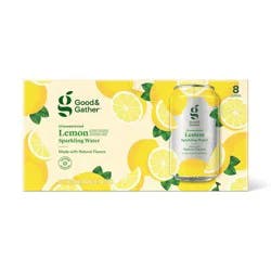 Lemon Sparkling Water - 8pk/12 fl oz Good & Gather™